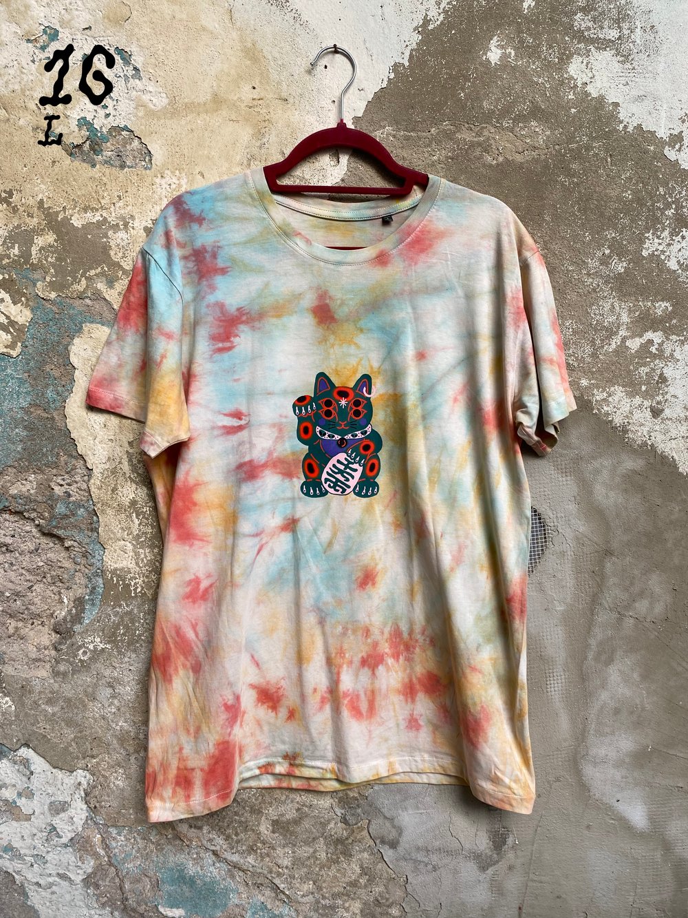 MANEKI NEKO tie-dye shirt 03