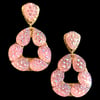 DREAM GLITTER Triangulus Earring - Peach. Normal Price 900.- NOW: