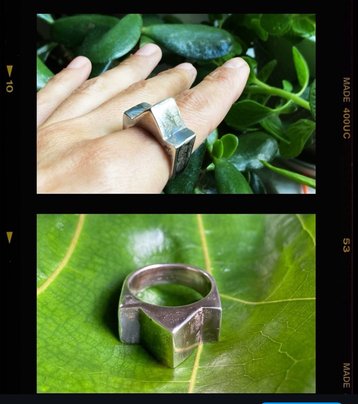 Pyramid Ring, (Chonk) size 10, 11 available 