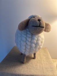 Image 3 of Wool Felt Sheep White