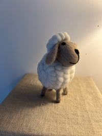 Image 4 of Wool Felt Sheep White