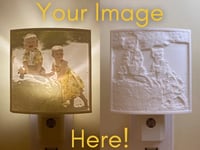 Image 4 of Custom Personalized 3d printed Lithophane picture night light