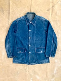 Image 2 of 1940 US ARMY DENIM COVERALL CHORE JACKET