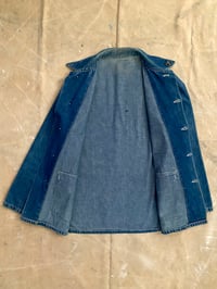 Image 3 of 1940 US ARMY DENIM COVERALL CHORE JACKET