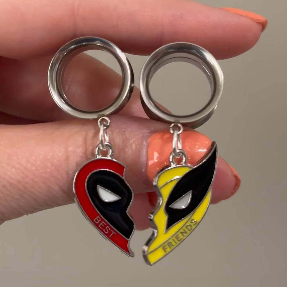 Image of Best Friend Tunnel Dangles (sizes 2g-2")