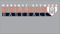 Image 1 of MS Bulldog Baseball Club Base on Grey