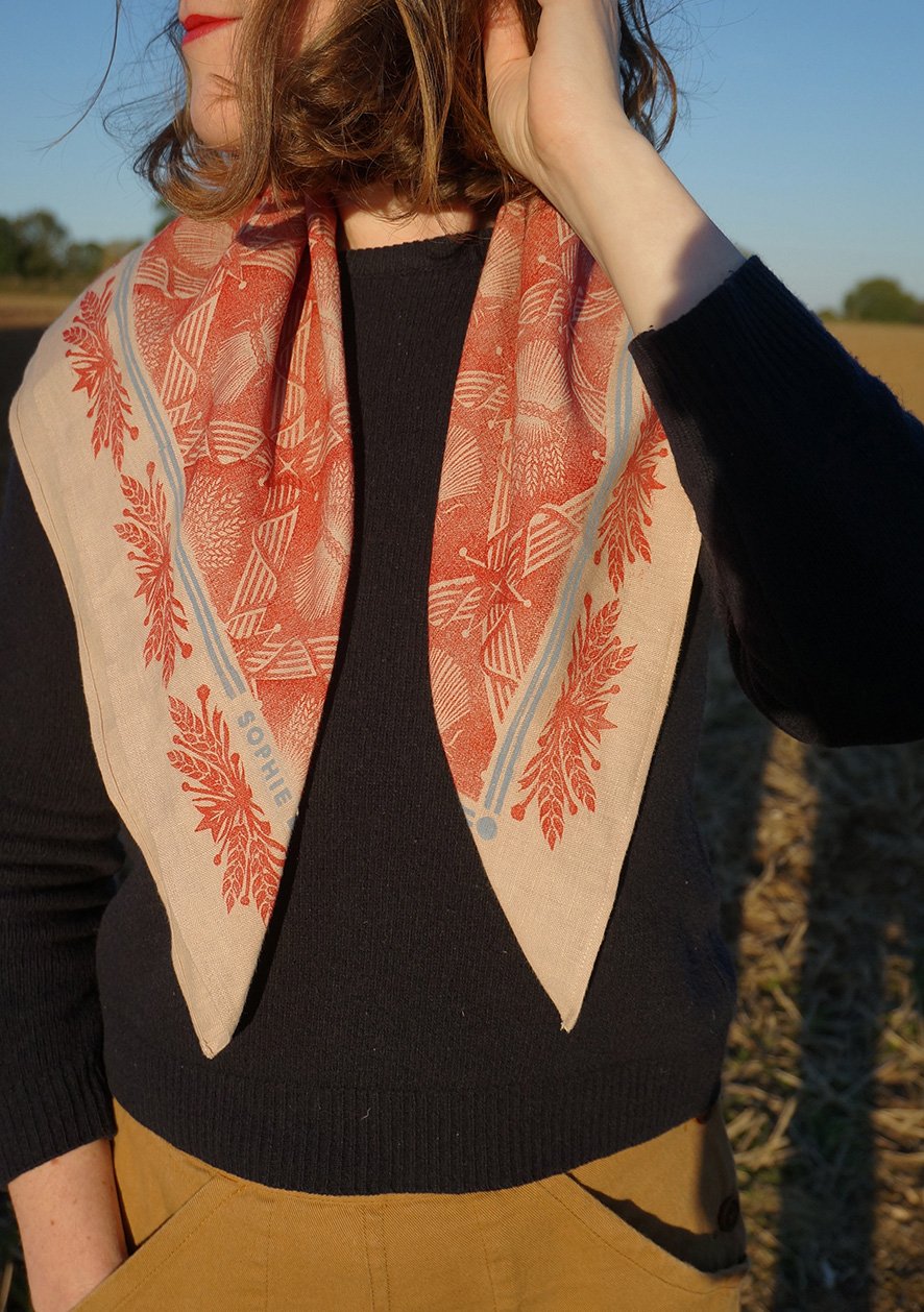 Image of Harvest Festival Scarf - Plaster + Poppy