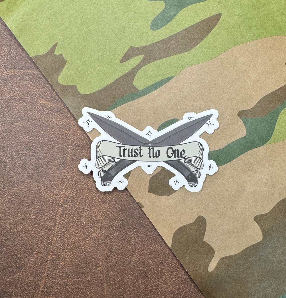 Image of Trust No One Sticker