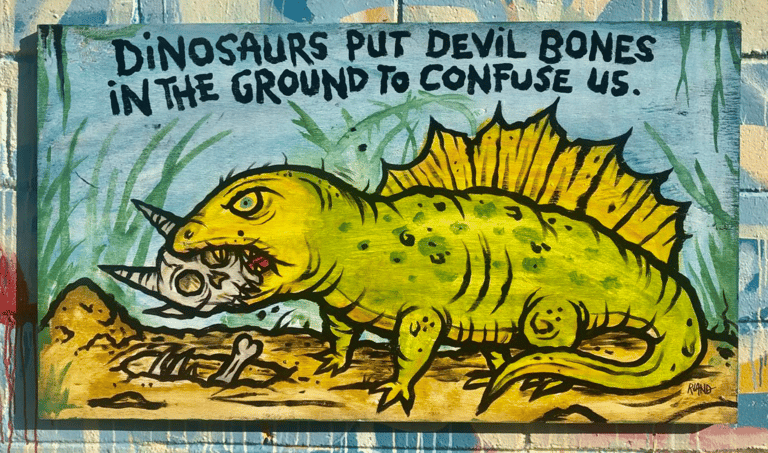 ''Dinosaur bones" original painting