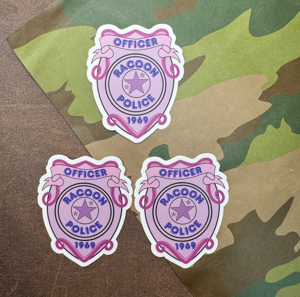 Image of Baby Girl Rodant PD  Badge Sticker