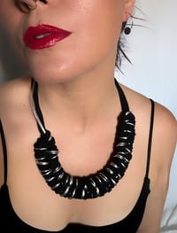 Image 2 of Collar Black&Silver Trap