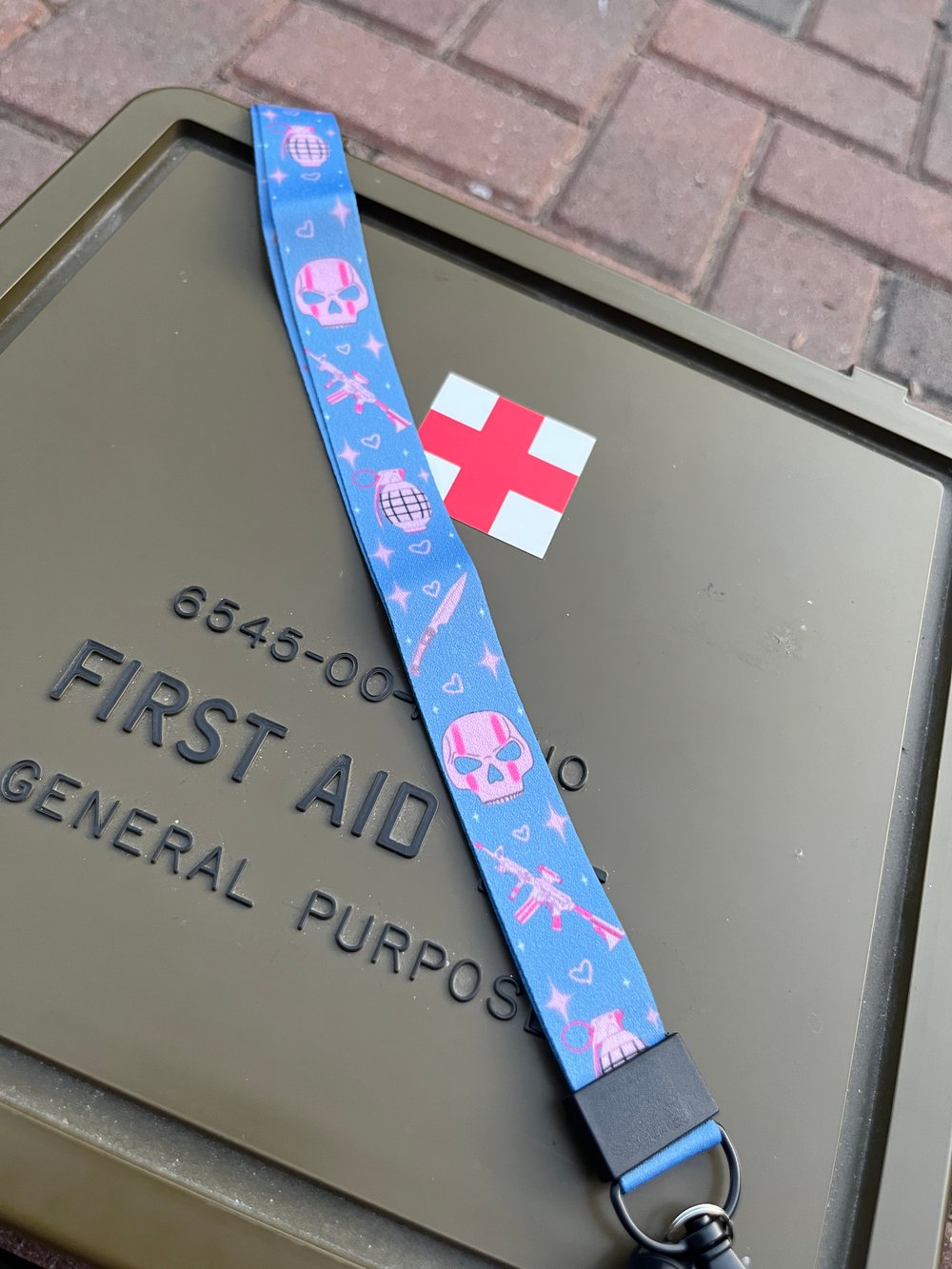 Image of Baby Girl Skull Lanyard