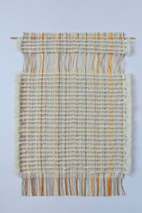 Image 2 of woven wall hanging | silk & mohair textile artwork no.1