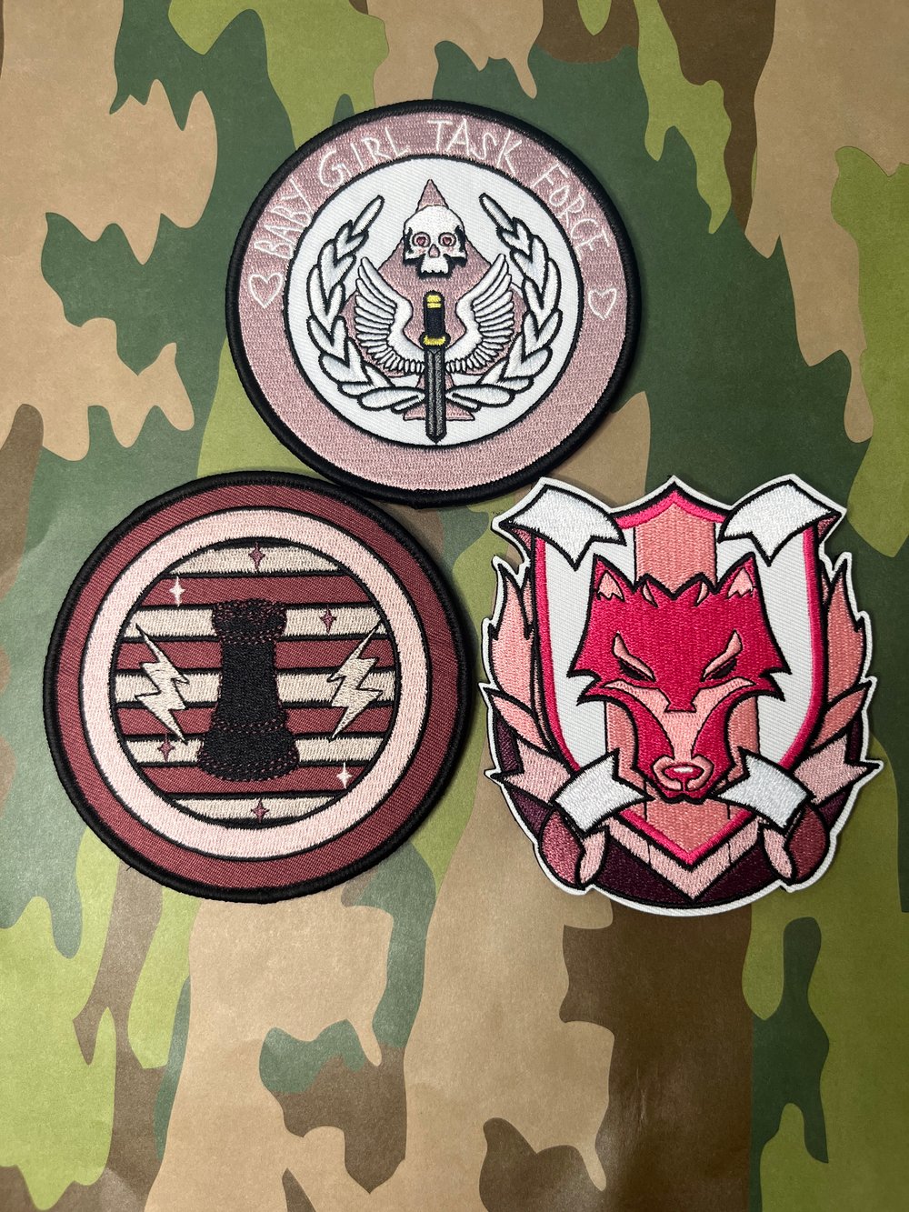 Image of Girly Pop Wolf Moral Patch