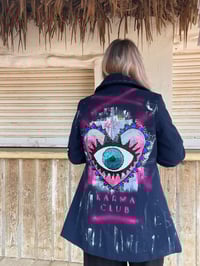 Image 4 of Namaste ¥ unisex ¥ upCyclinG viLLaGe punK¥IbiZa ¥ Woll coaT¥ festival