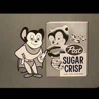 Image 3 of Mighty Mouse -(Mighty Mouse Playhouse) Post Sugar Crisp Cereal mask (1957) - backside