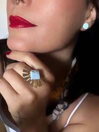 Image 1 of Anillo Abanico Dorado