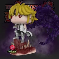 Image 3 of  DARK TRAITOR MELIODAS THE SEVEN DEADLY SINS CUSTOM FUNKO POP