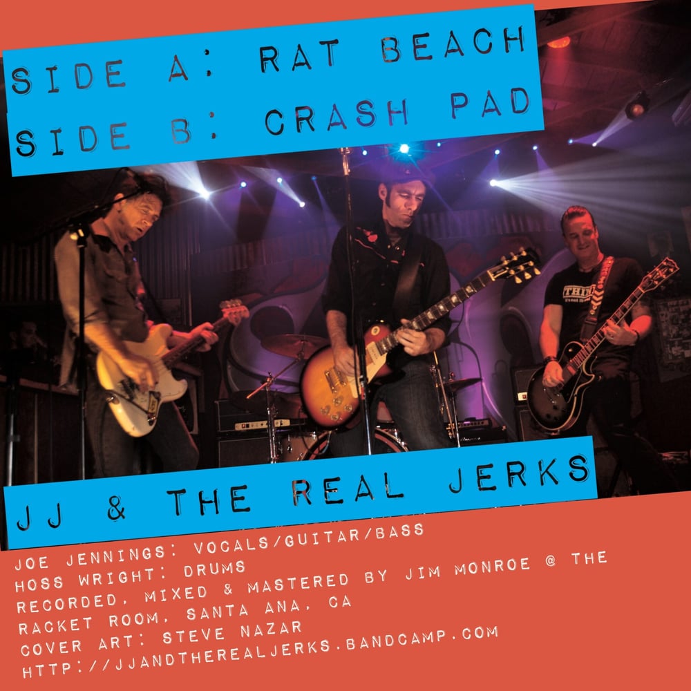 J.J. & The Real Jerks "Rat Beach" 7" (Sioux) White Vinyl