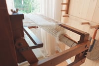 Image 5 of woven wall hanging | silk & mohair textile artwork no.1