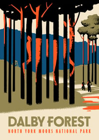 Image 2 of Dalby Forest Screenprint