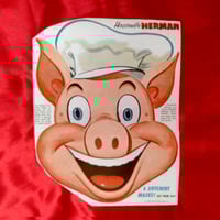 Image 1 of Housewife Herman (Mighty Mouse Playhouse) - Post Sugar Crisp Cereal mask (1957) - backside