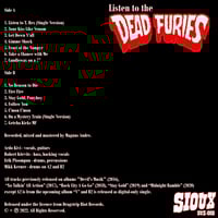 Image 2 of Listen To The Dead Furies LP (Sioux) White Vinyl