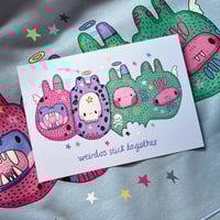 Weirdos Stick Together A5 Print