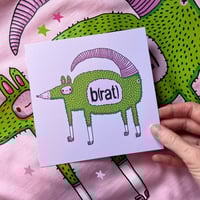 B(rat) Square Print