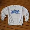 Blue Print Horse Crewneck