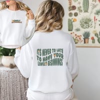 Image 1 of Lovely Beginnings Fall Bow Sweatshirt