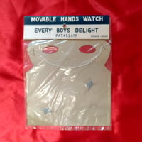 Image 3 of Western Set (Watch and Badge) mask (1950s) - Unopened original package (Japan)