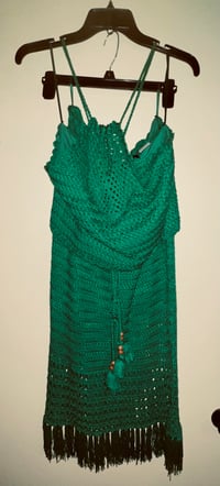 Image 3 of Kelly Green Crochet Set