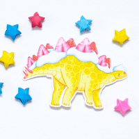 Stegoberry Shortcake Sticker | Dessert Dino Weatherproof Vinyl Decals