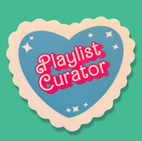 Image 1 of Playlist Curator Barbie Heart sticker 