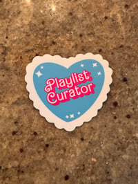 Image 2 of Playlist Curator Barbie Heart sticker 