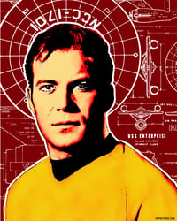 Star Trek Captain Kirk Pop Art Print