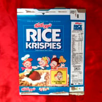 Image 2 of Simon (Alvin and the Chipmunks) - Kelloggs Rice Krispies mask (1990) - complete cereal box