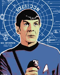 Star Trek Mr Spock Pop Art Print