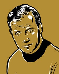 Star Trek Captain Kirk Digital Print