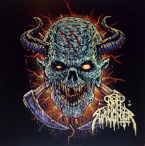 Image of NUNSLAUGHTER / PAGANFIRE - Obscured Visions of Satanic Arson" black & red Vinyl Split LP