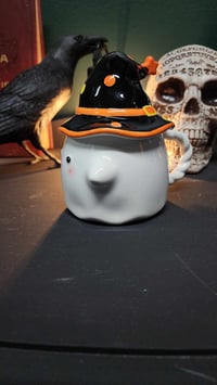 Image 3 of Ghost Mug With Witch Hat 3 Colour Options