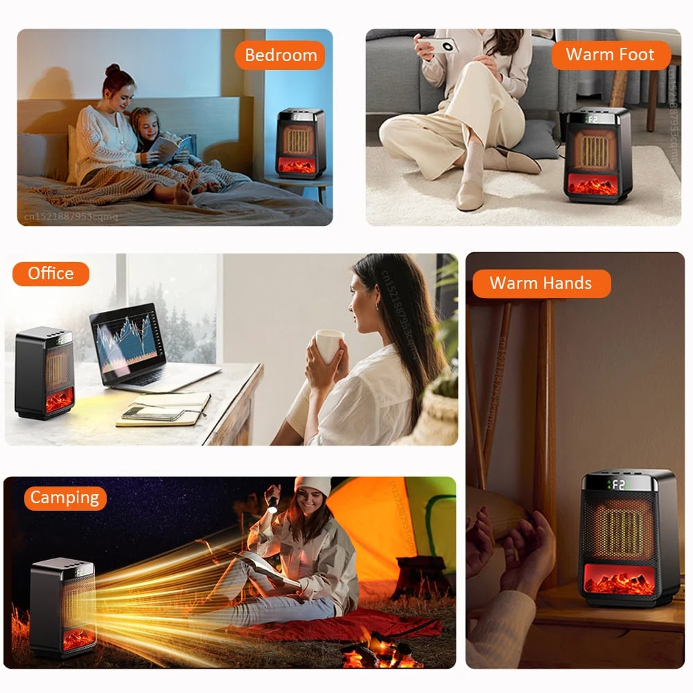 MSL Electric Heater - Portable PTC Heating Fan for Home & Office