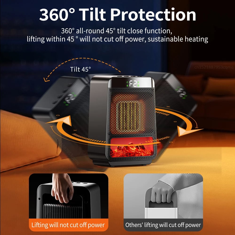 MSL Electric Heater - Portable PTC Heating Fan for Home & Office