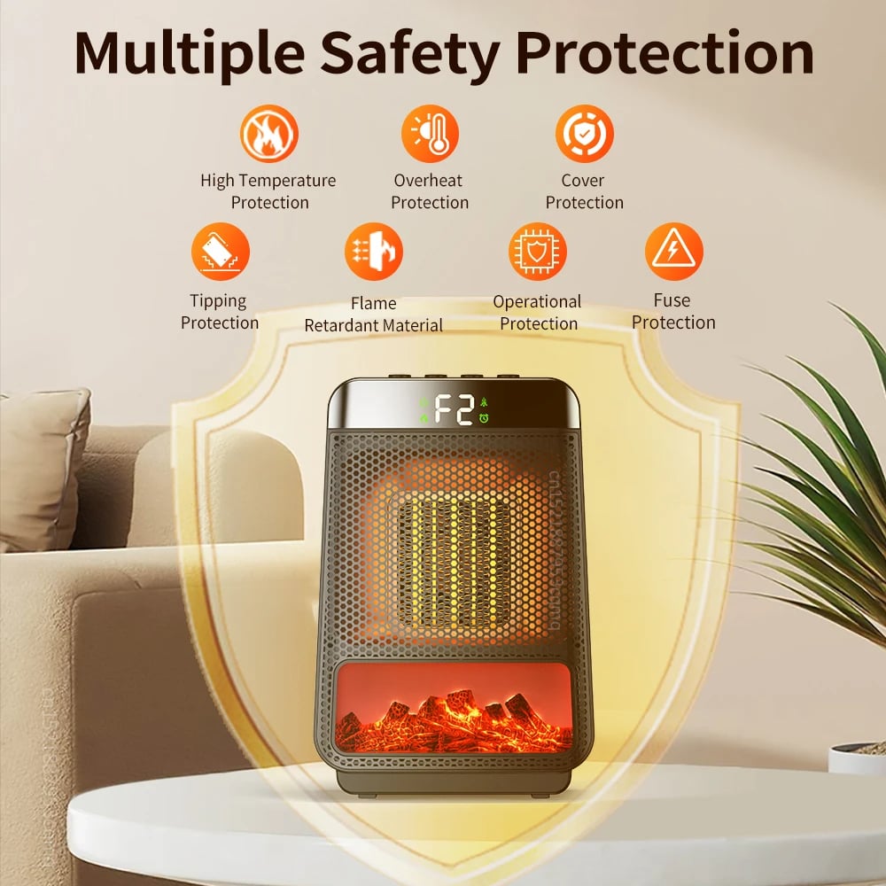 MSL Electric Heater - Portable PTC Heating Fan for Home & Office