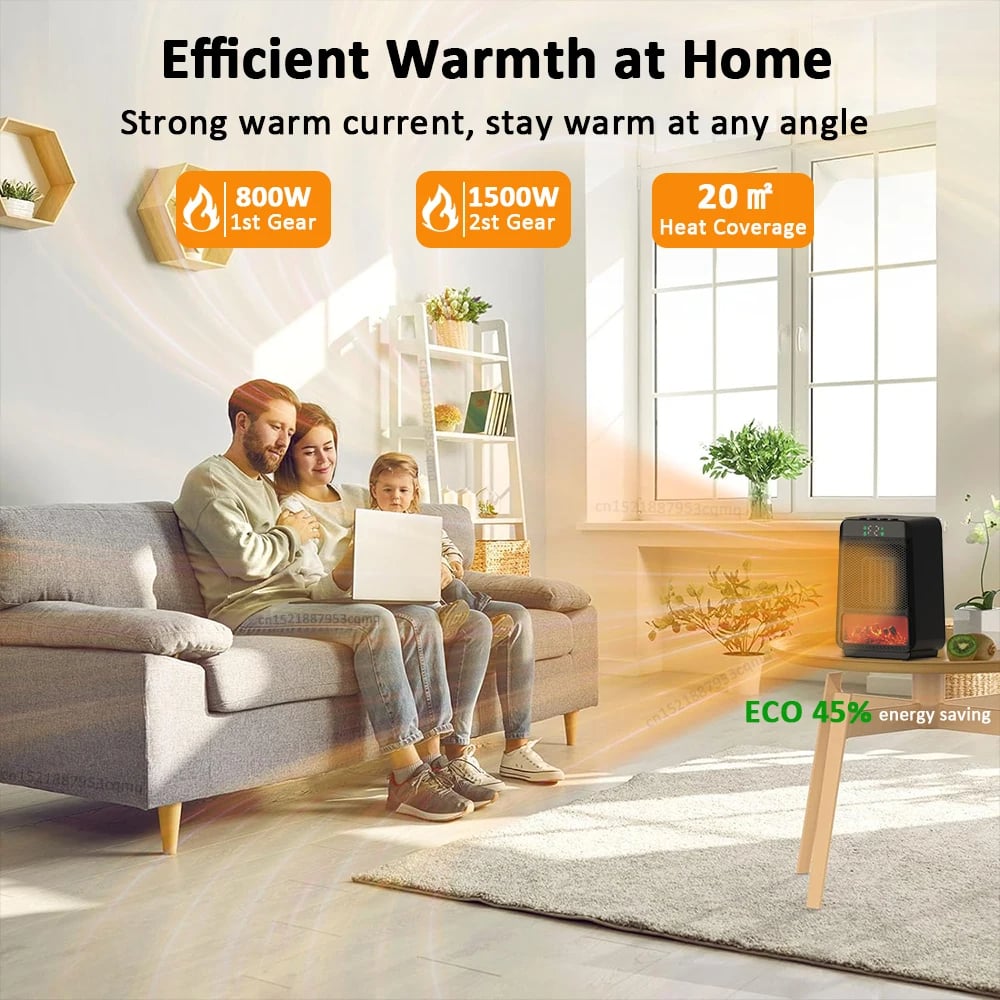 MSL Electric Heater - Portable PTC Heating Fan for Home & Office