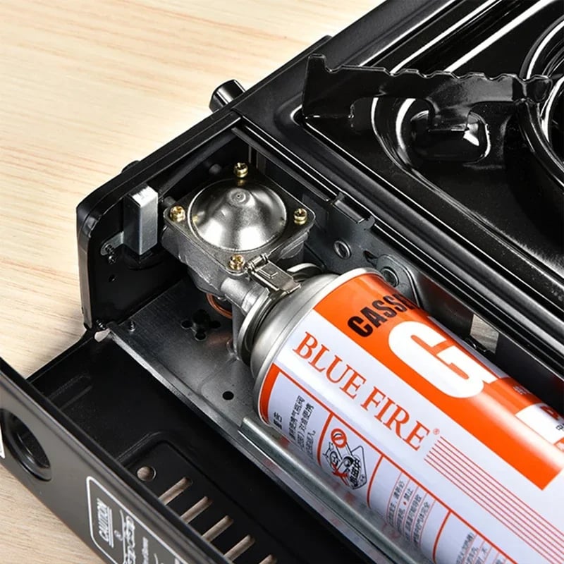 MSL Portable Dual Fuel Camping Stove - Propane or Butane with Auto Ignition