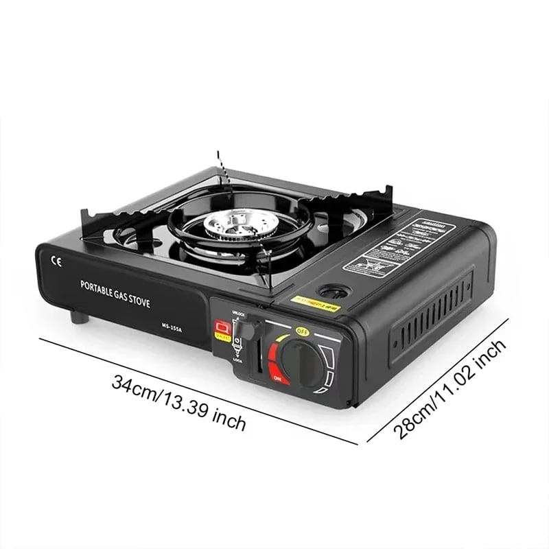 MSL Portable Dual Fuel Camping Stove - Propane or Butane with Auto Ignition