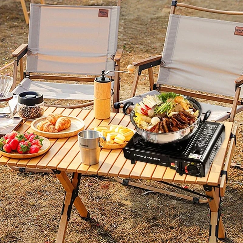 MSL Portable Dual Fuel Camping Stove - Propane or Butane with Auto Ignition