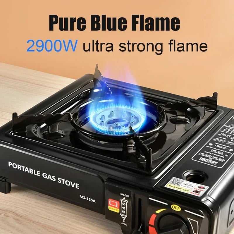 MSL Portable Dual Fuel Camping Stove - Propane or Butane with Auto Ignition